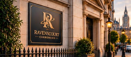 Ravenscourt branded London doorway from the approved design; illustrative imagery
